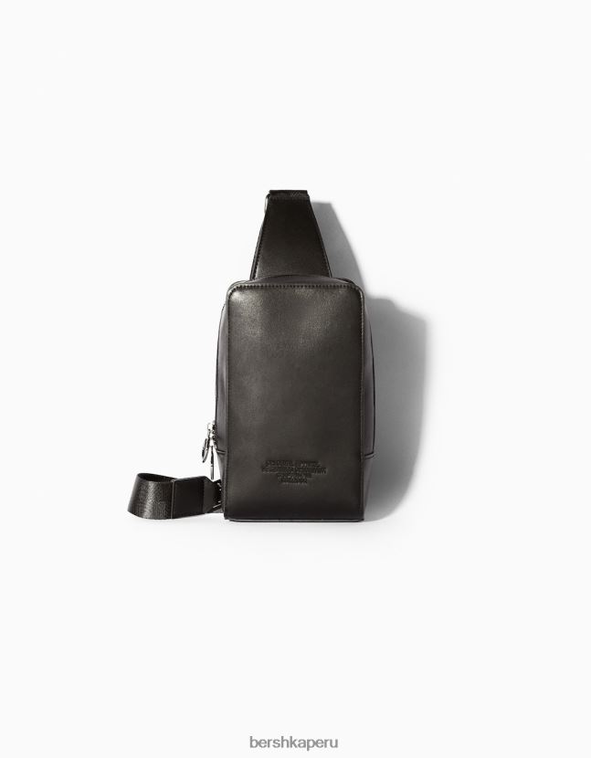 negro Bershka hombres bolso bandolera 806J6B3603