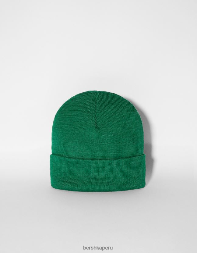 verde Bershka hombres gorro basico 806J6B3624