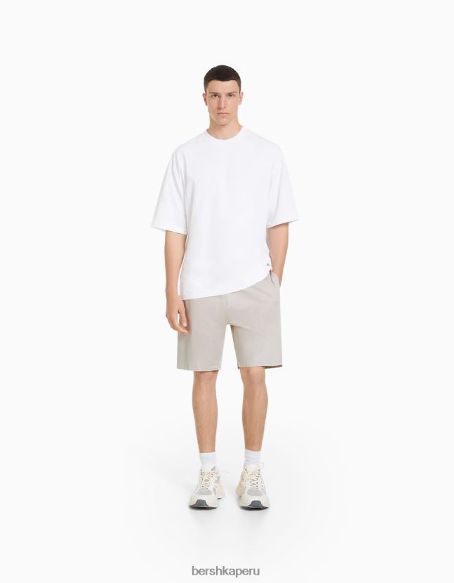 arena Bershka hombres pantalones de chándal bermudas 806J6B3356