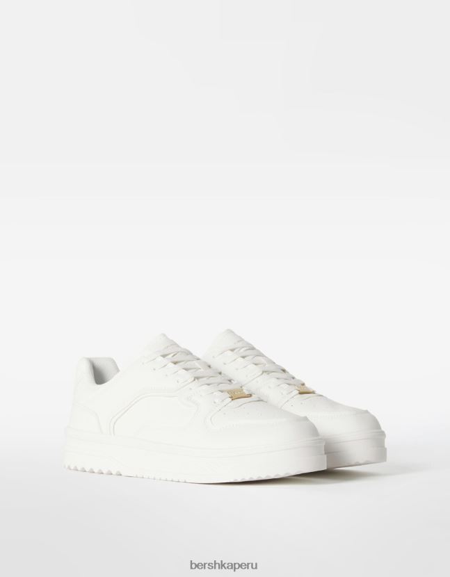 blanco Bershka hombres zapatillas con varias capas 806J6B3443