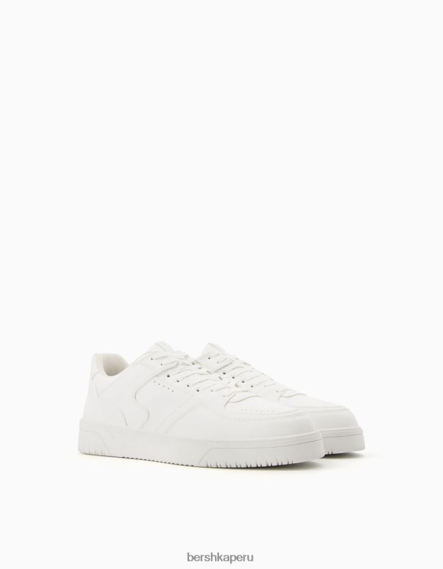 blanco Bershka hombres zapatillas con varias capas 806J6B3467