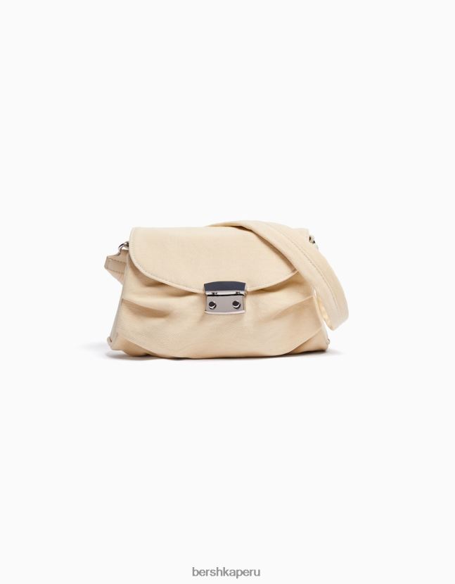 crema Bershka mujer bolso vaquero con asa 806J6B1983