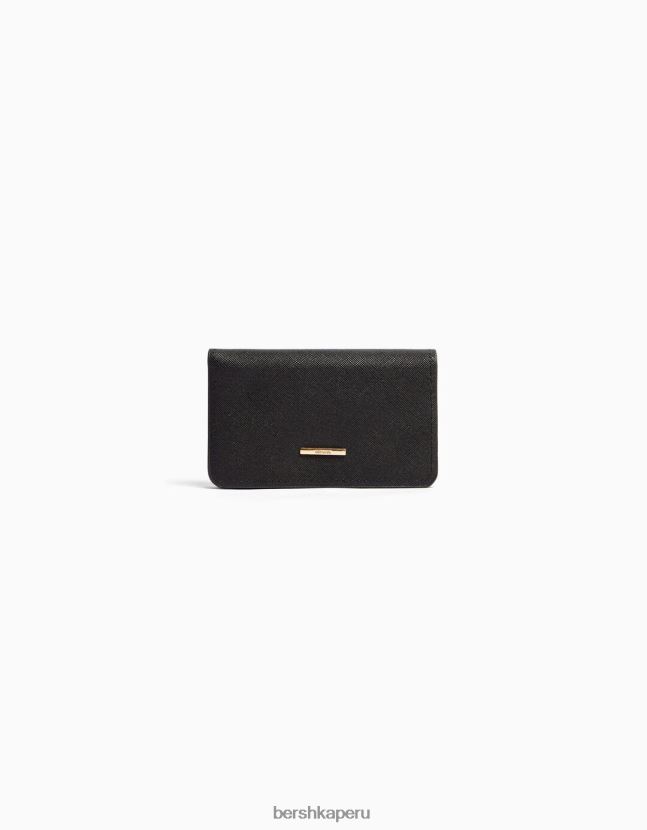 negro Bershka mujer monedero basico 806J6B2391