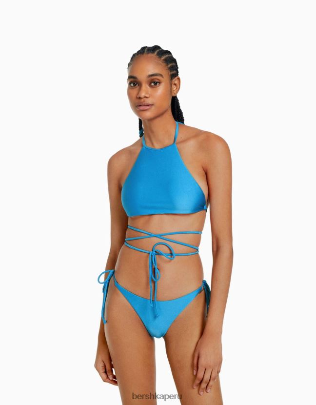 azul Bershka mujer top de bikini de surfista 806J6B1810