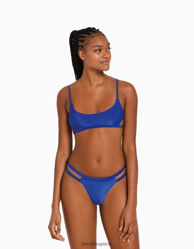 azul Bershka mujer top de bikini deportivo 806J6B1766