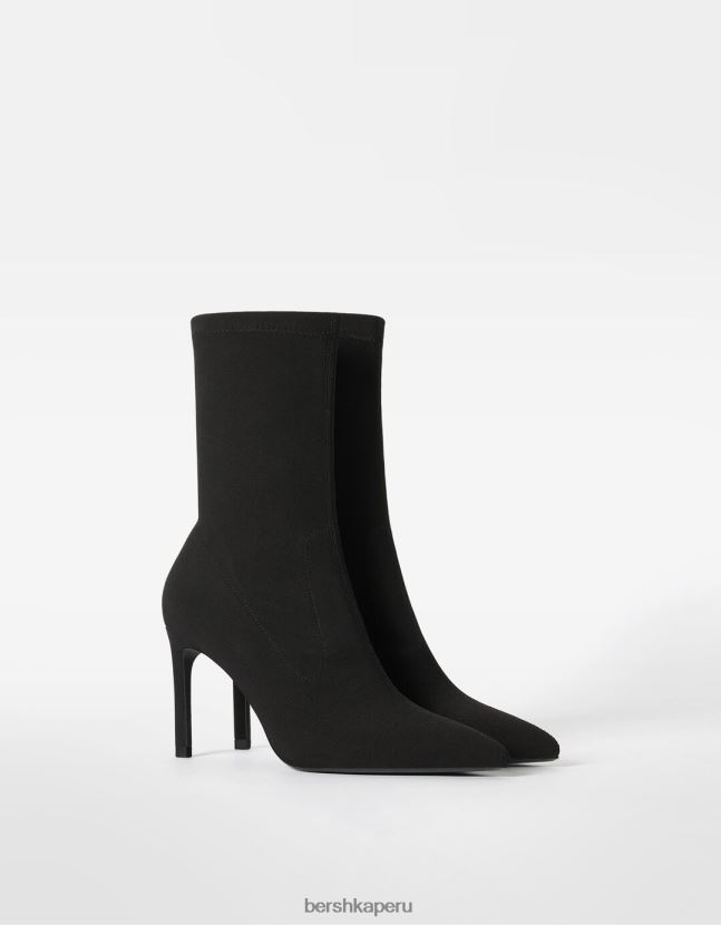 negro Bershka mujer botines de vestir con tacón 806J6B2274