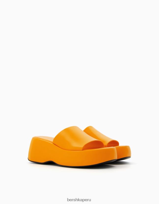 naranja Bershka mujer sandalias de plataforma 806J6B2211