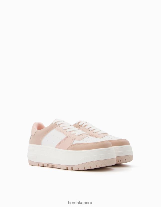 otro Bershka mujer tenis con plataforma en contraste 806J6B2079