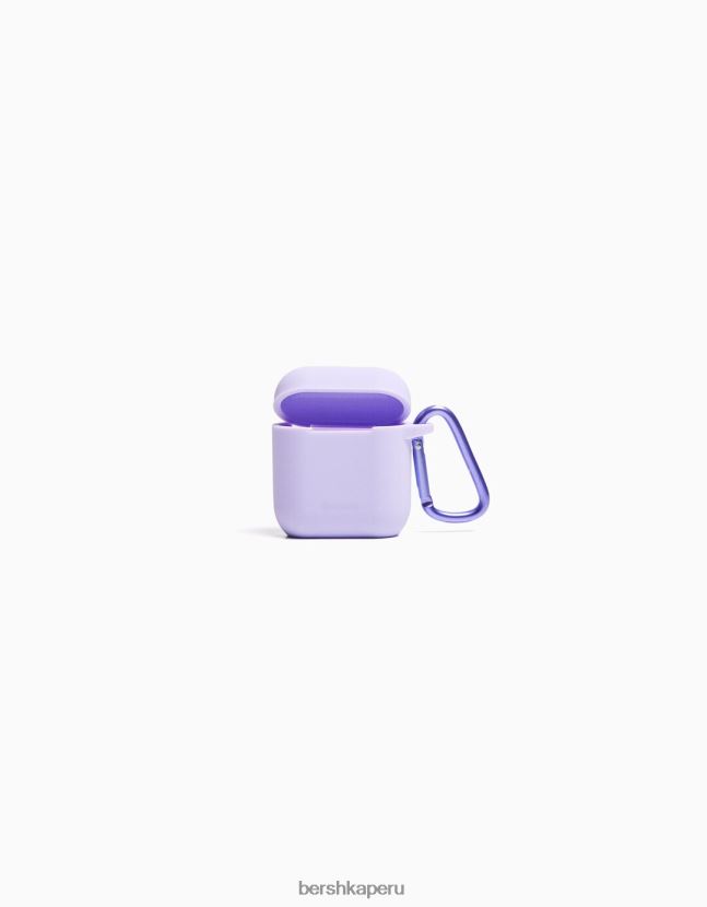 Violeta Bershka unisexo funda basica para airpods 806J6B4214