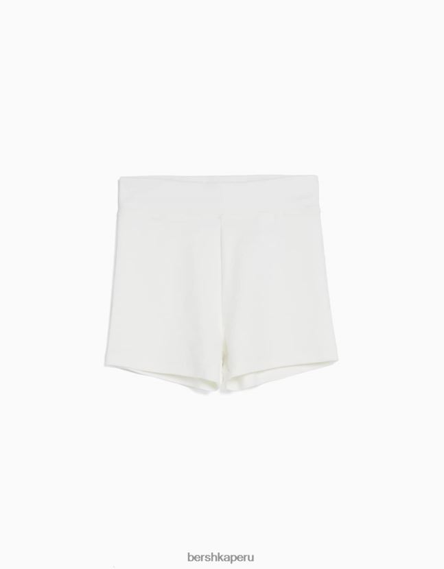 blanco Bershka unisexo shorts cortos 806J6B4016