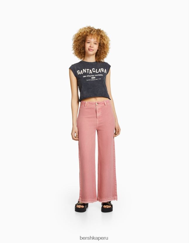 rosa Bershka unisexo culottes de algodón 806J6B3908